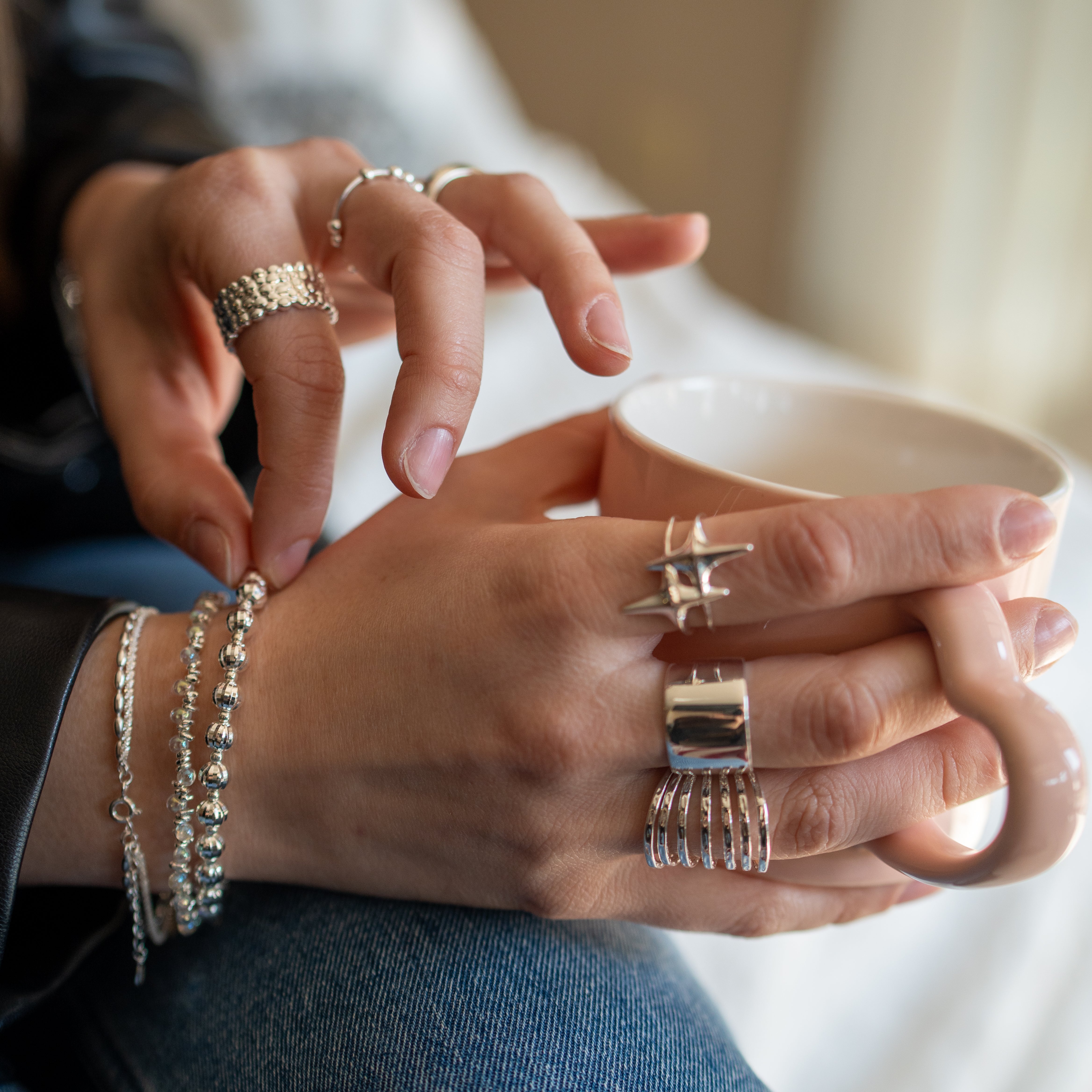 Anillo ajustable estrellas fugaces - Image 4